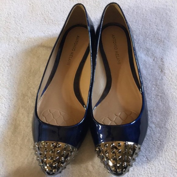 Antonio Melani Shoes - Blue patent leather ballet flats